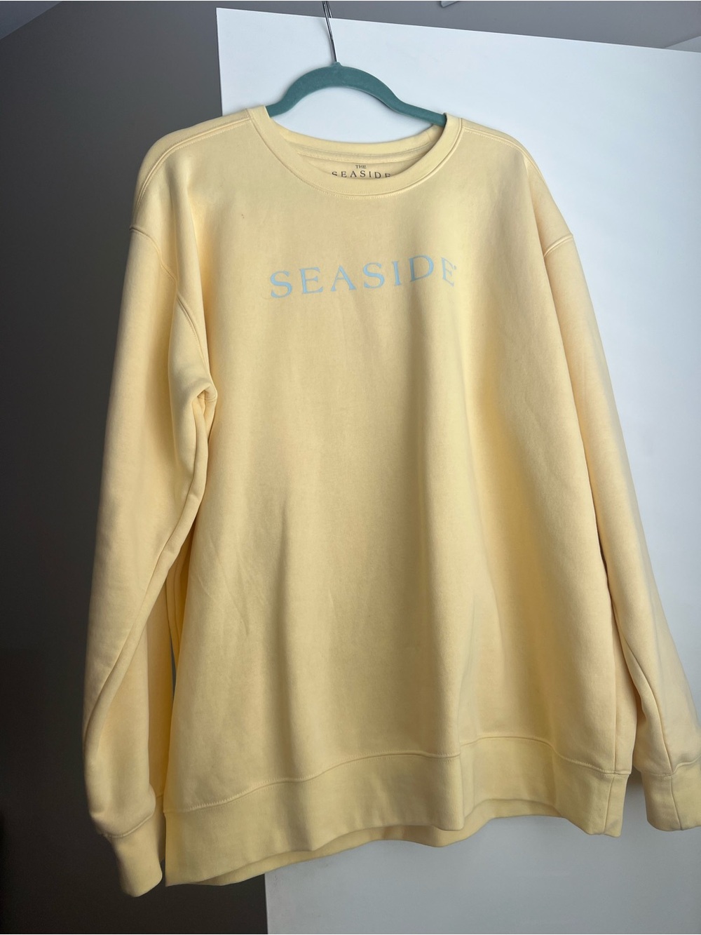 Seaside Pale Yellow Crewneck Sweatshirt